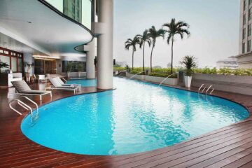 Outdoor pool at the Dorsett Kuala Lumpur, Malaysia