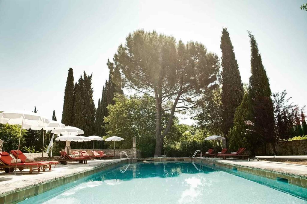 Pool at the Hostellerie de l'Abbaye de la Celle, La Celle, France