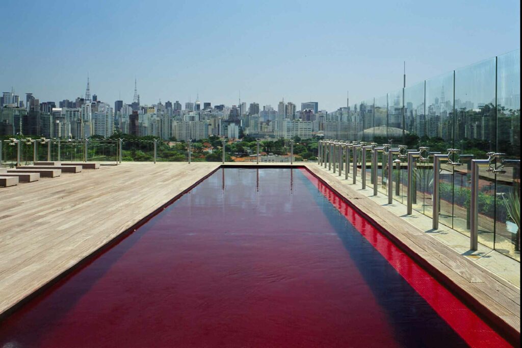 Hotel Unique Sao Paulo red pool