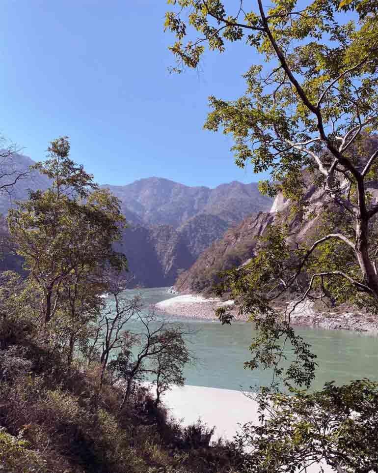 Ganges River in Rishikesh, India