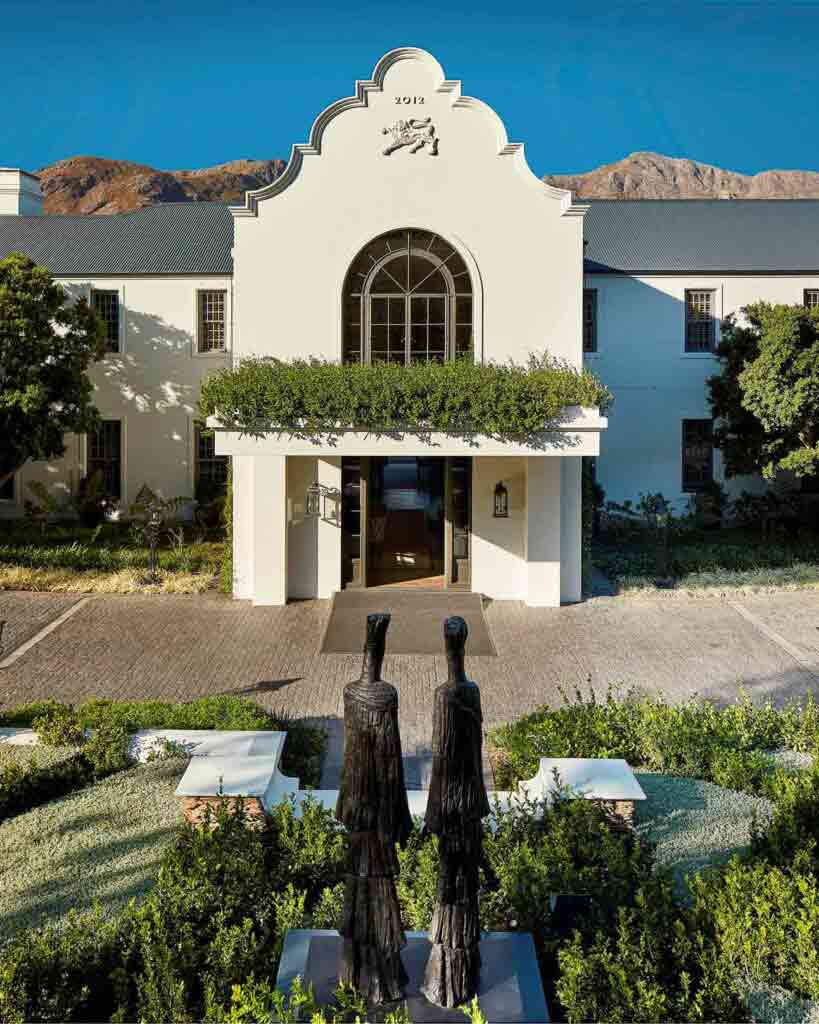 Exterior view of Leeu Estates, Franschhoek, South Africa