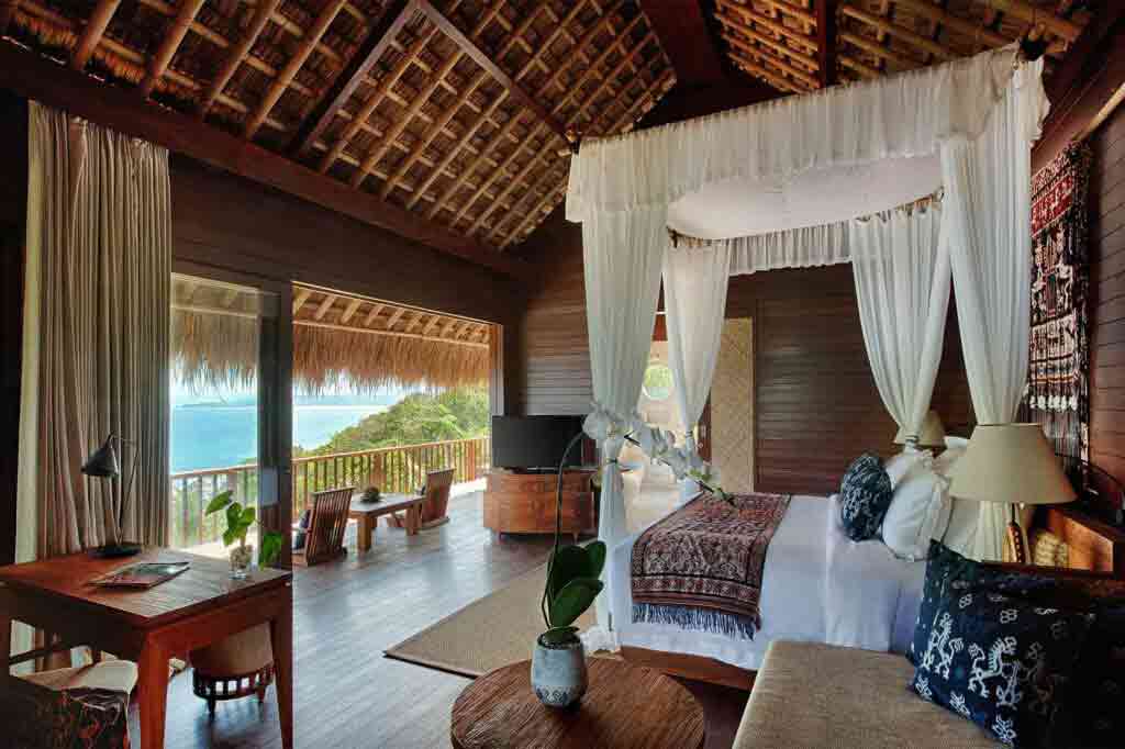 Bedroom with a view at Lelewatu Resort, Sumba, Indonesia