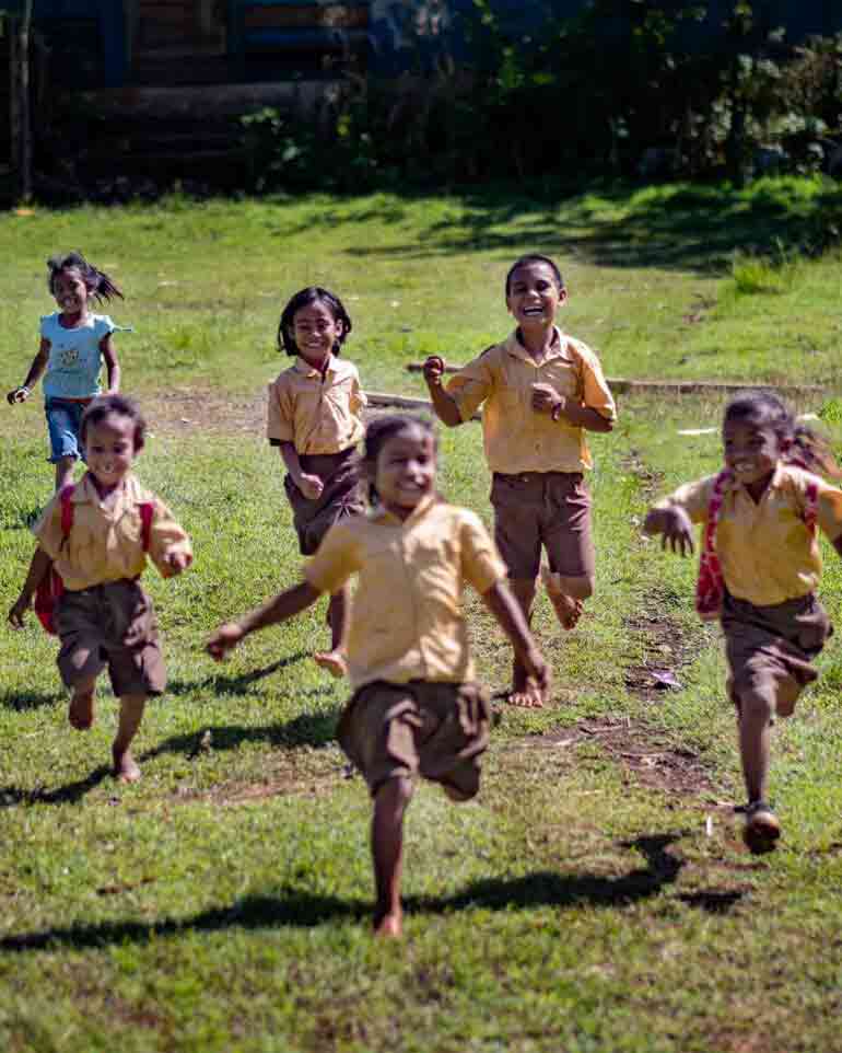 Local children near Lelewatu Resort, Sumba, Indonesia