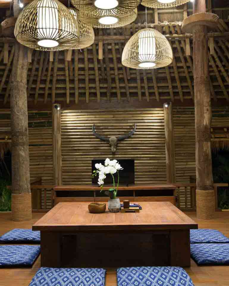 Interior of the spa at Lelewatu Resort, Sumba, Indonesia