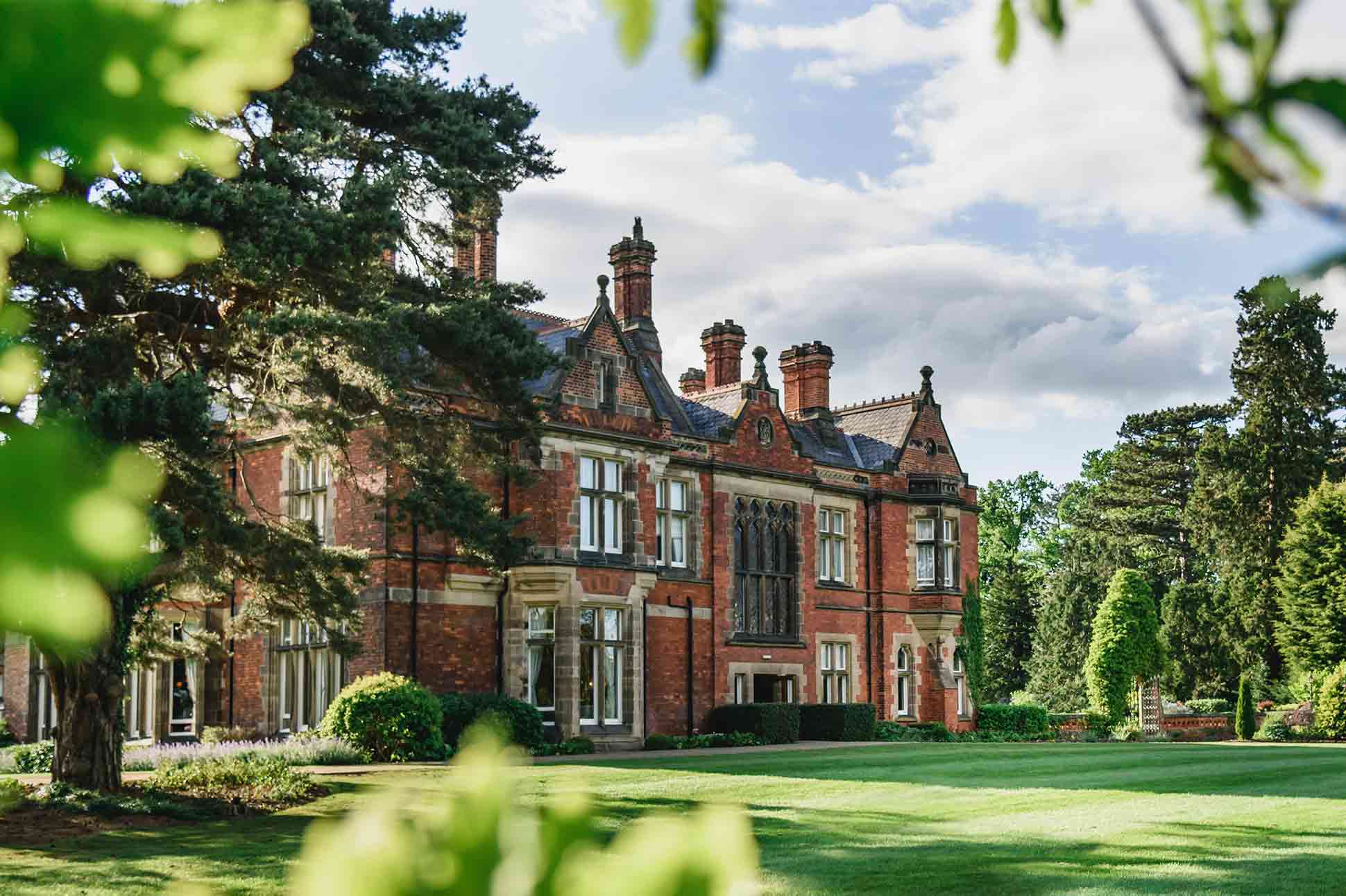 Exterior view of Rockliffe Hall, Darlington, United Kingdom