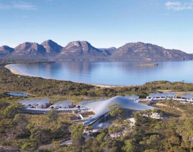 Saffire Freycinet birds eye view