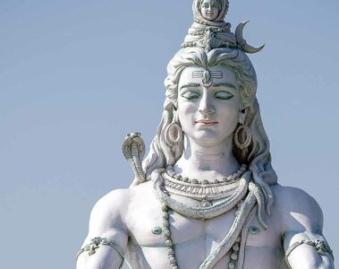 Statue of Hindu deity Shiva in Rishikesh, India