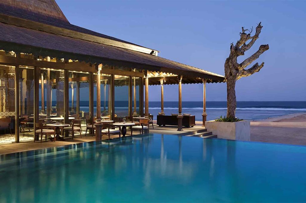 Pool with a view at The Apurva Kempinski Bali, Bali, Indonesia