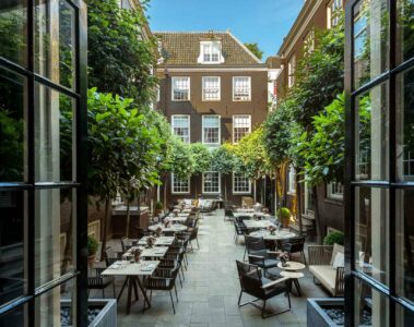 Garden at The Dylan, Amsterdam, The Netherlands