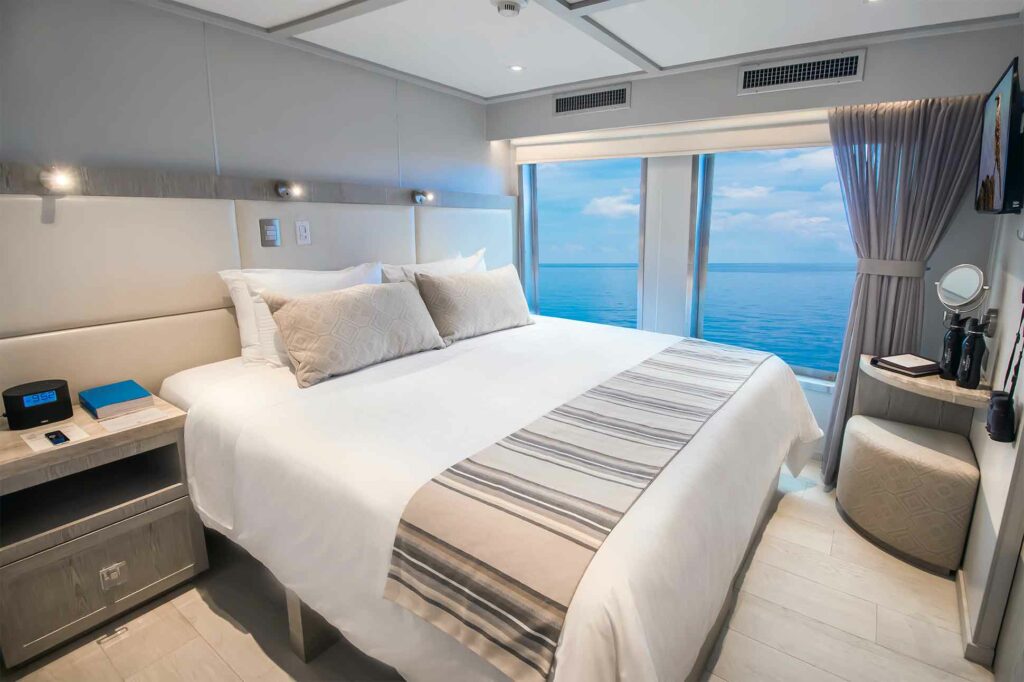Bedroom aboard the Theory by Ecoventura, Galápagos Islands, Ecuador
