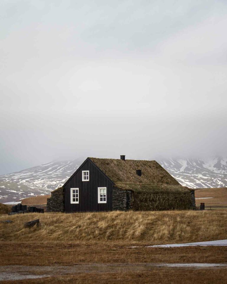 Exterior view of Torfhús Retreat, Selfoss, Iceland