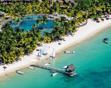 Trou aux Biches, Mauritius bird's eye view