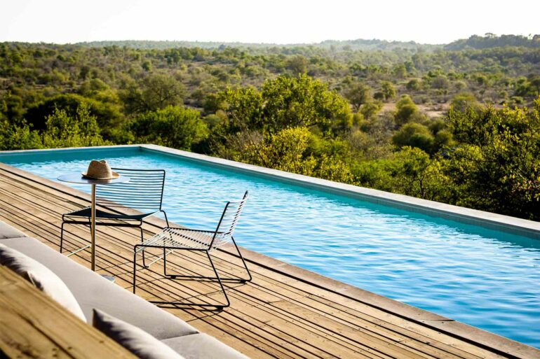 Outdoors pool at Singita Lebombo Lodge, Kruger, South Africa