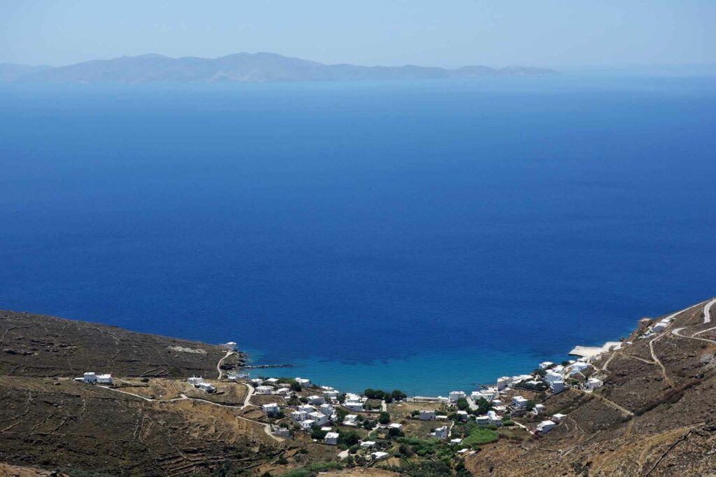 Tinos, Cyclades, Greece – sky, sea and village