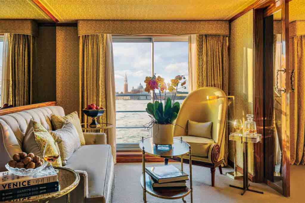 Suite aboard the Uniworld Super Ships S.S. La Venezia