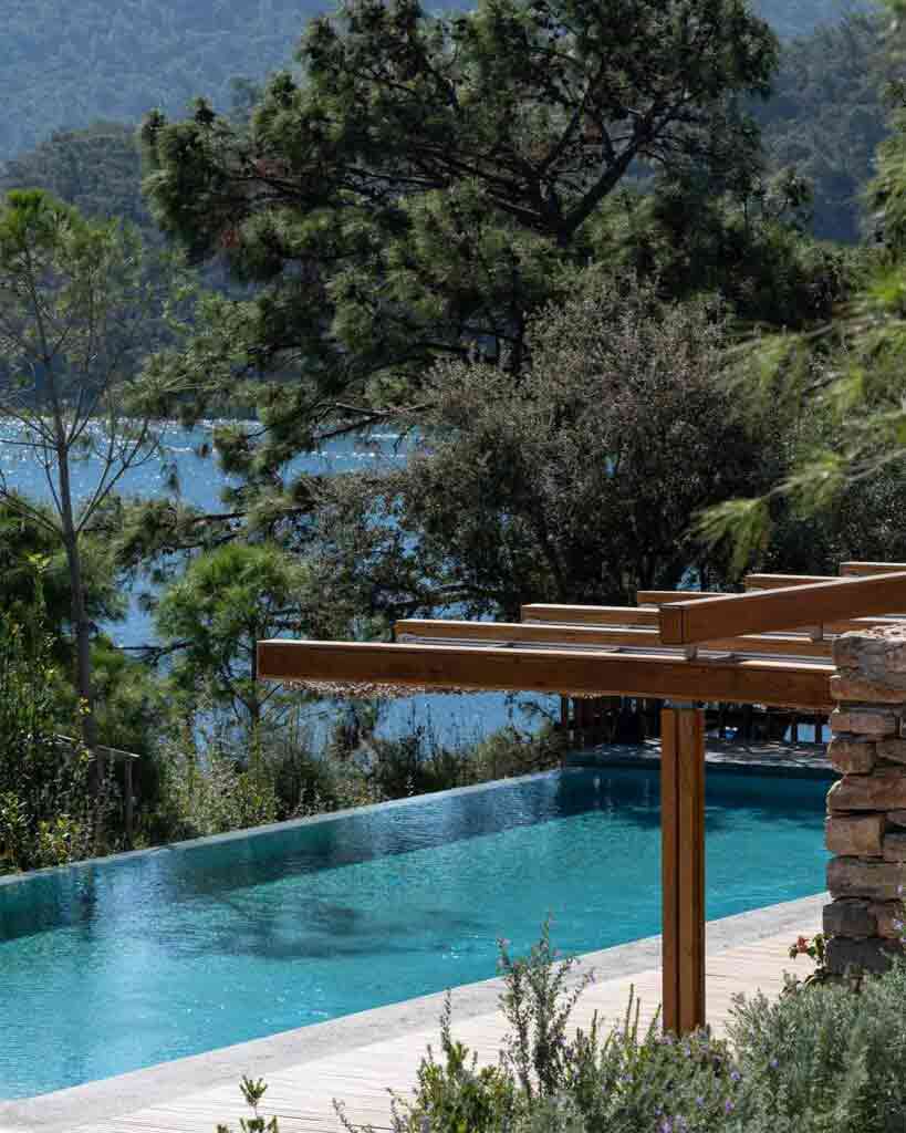 Pool with a view at Bodrum Loft, Turkey