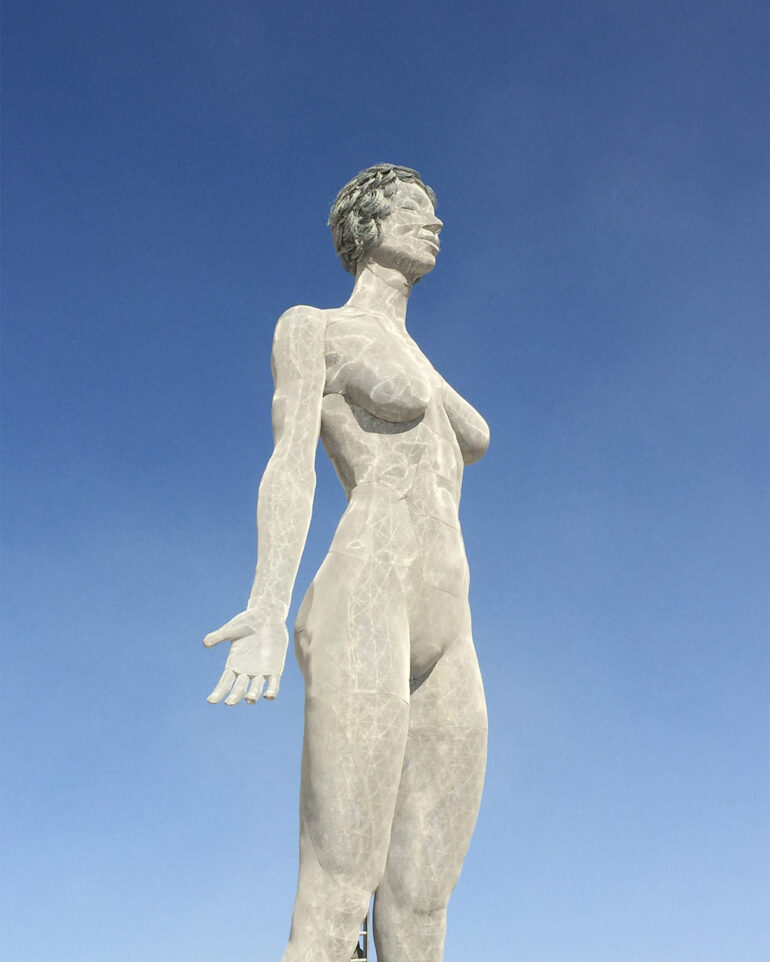 Sculpture at Burning Man, Black Rock City, Nevada, USA