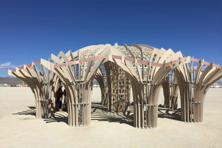 Artwork at Burning Man, Black Rock City, Nevada, USA