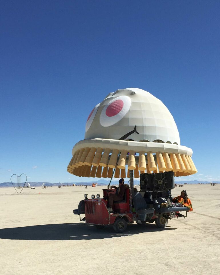 Creative vehicle at Burning Man, Black Rock City, Nevada, USA
