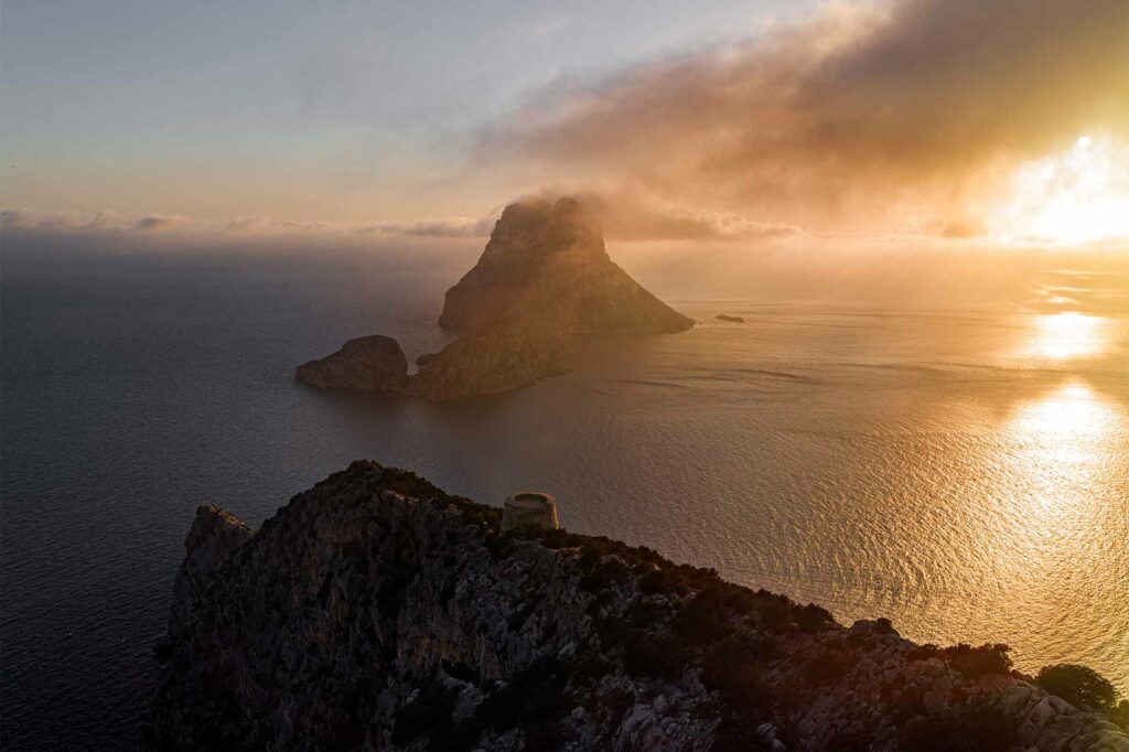 Es Vedrà island just off Ibiza, Spain