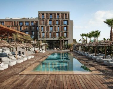 Exterior view of OKU Ibiza, Ibiza, Spain