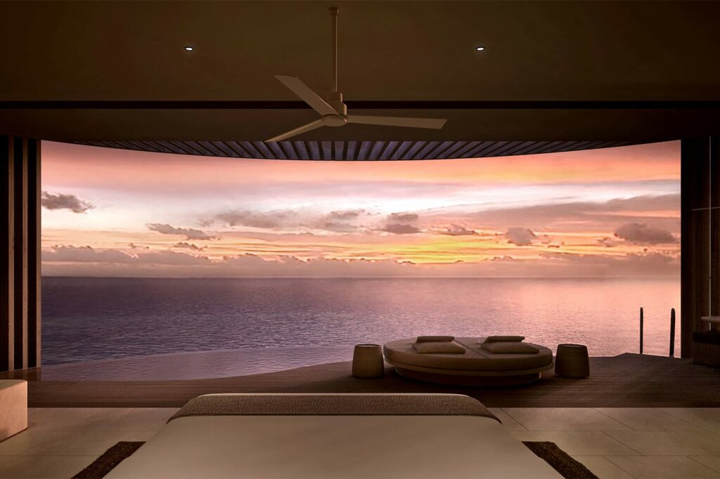 View from the Ocean Pool Villa at The Ritz-Carlton Fari Islands, Maldives