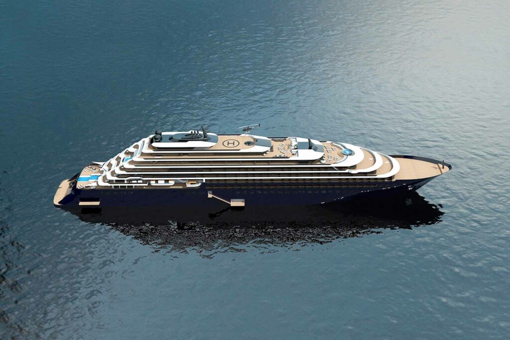 The Ritz-Carlton Yacht Collection drone render