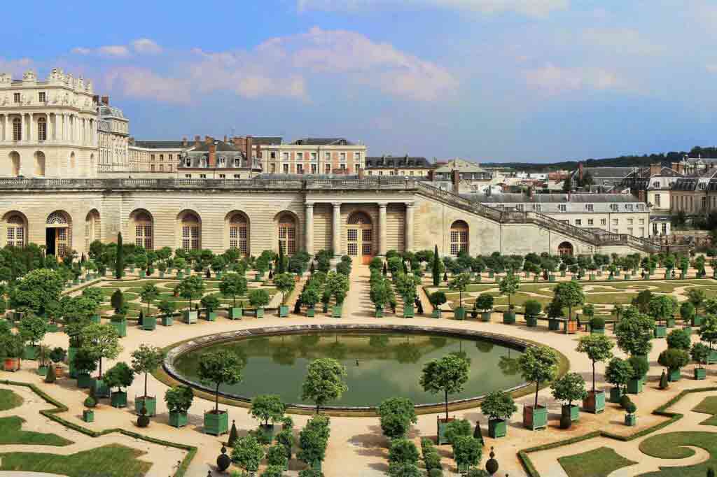 View over the Orangerie at Versailles