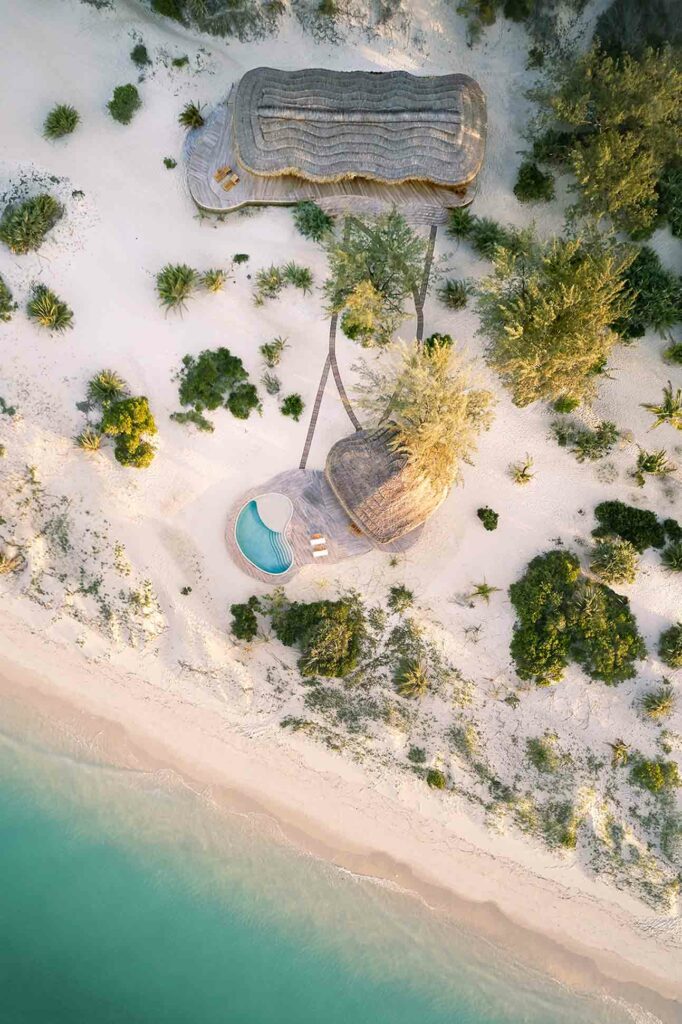 Kisawa Sanctuary, Benguerra Island, Mozambique aerial