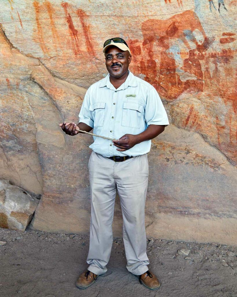 A guide at Bushmans Kloof, Western Cape, South Africa