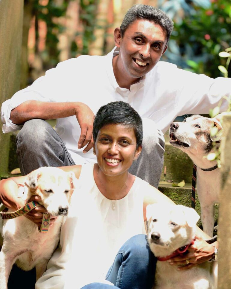 Portrait of Camintha and Rajindra Jayasinghe, Ayu in the Wild, Colombo, Sri Lanka
