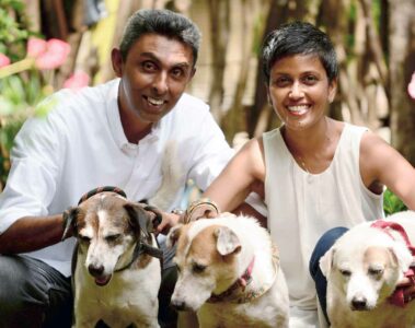 Portrait of Camintha and Rajindra Jayasinghe, Ayu in the Wild, Colombo, Sri Lanka