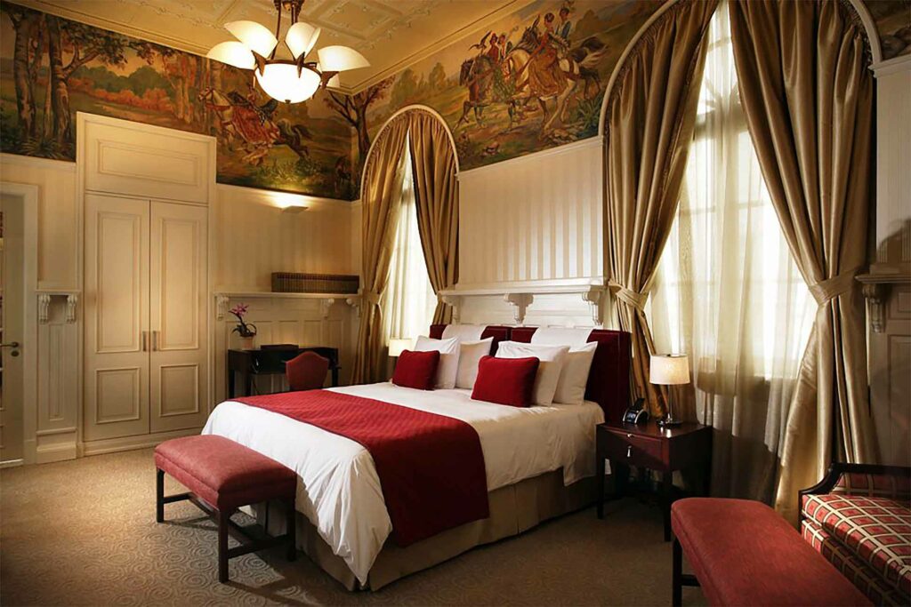 Bedroom at Casa Gangotena, Quito, Ecuador