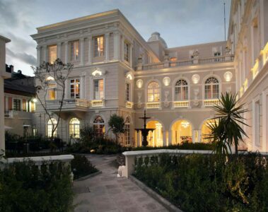Exterior view of Casa Gangotena, Quito, Ecuador