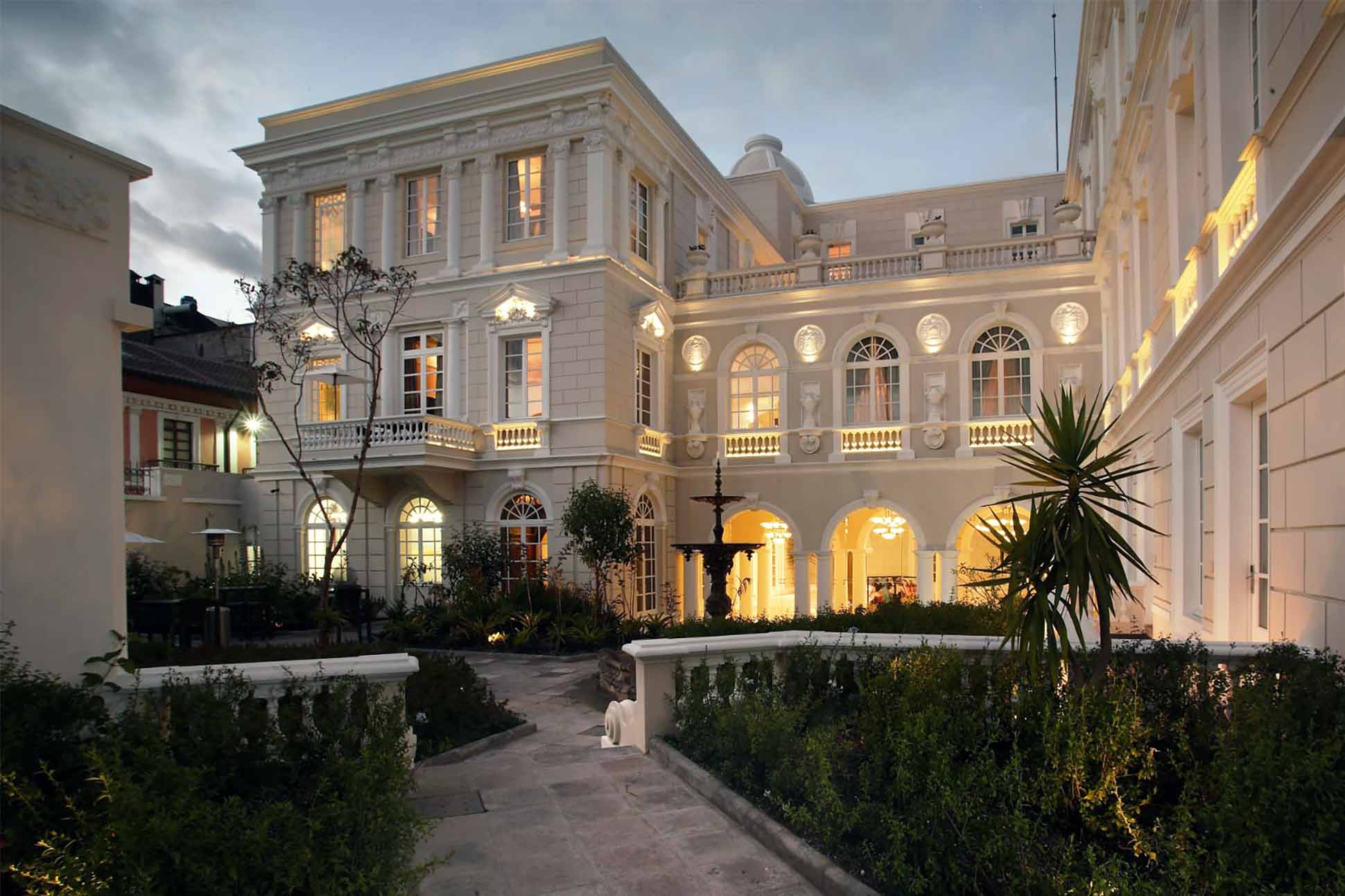 Exterior view of Casa Gangotena, Quito, Ecuador