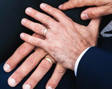Gay couple gets married, a result of marriage equality