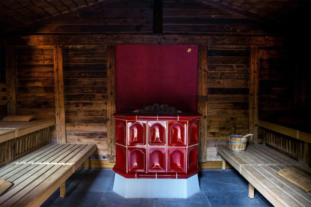 Sauna at Le Grand Bellevue, Gstaad, Switzerland