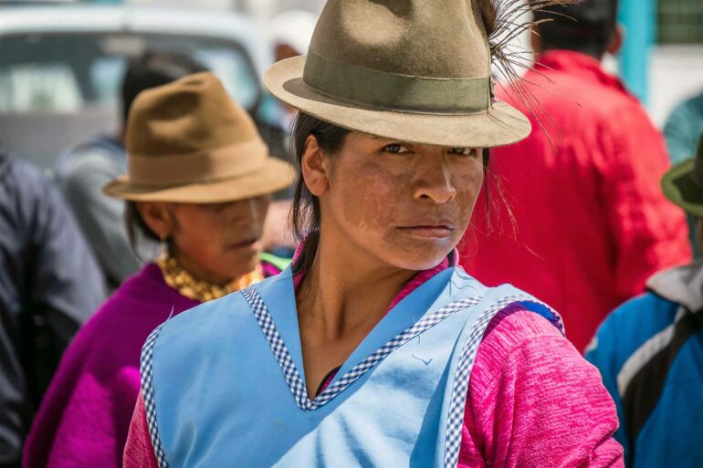 A local woman in Quito, Ecuador