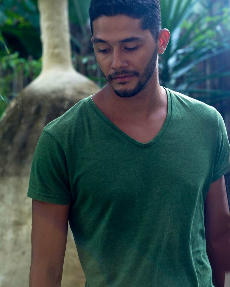 Model photographed at Uxua Casa Hotel, Trancoso, Brazil