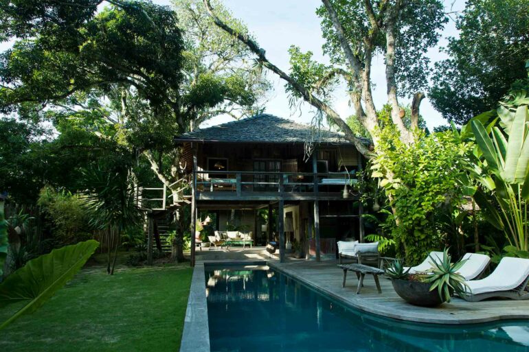 The pool at Uxua Casa Hotel, Trancoso, Brazil