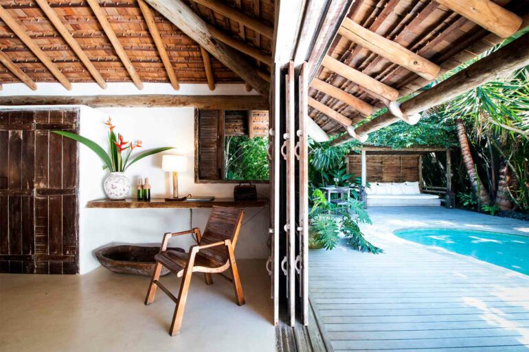 Interior at Uxua Casa Hotel, Trancoso, Brazil