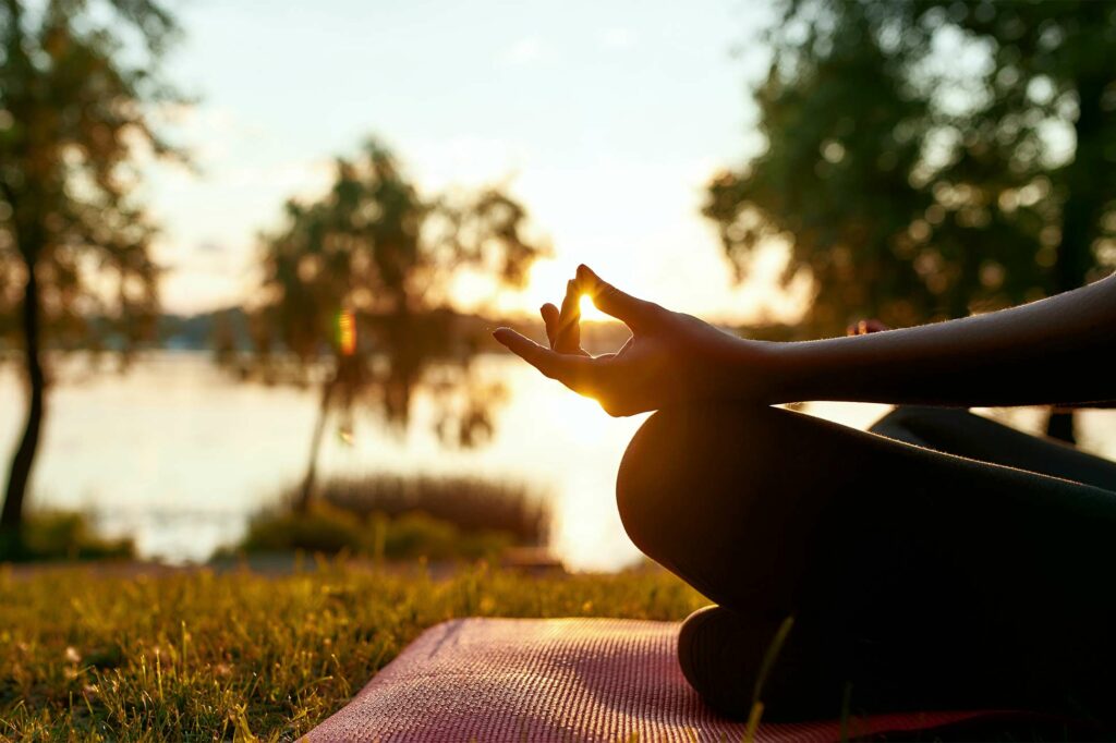 Meditation by the Zambezi River in Zambia