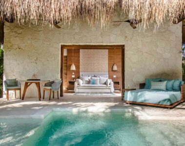 Pool villa at Chablé Maroma, part of Chablé Hotels
