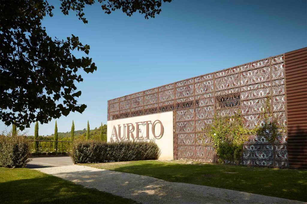 Aureto vineyard in southern France