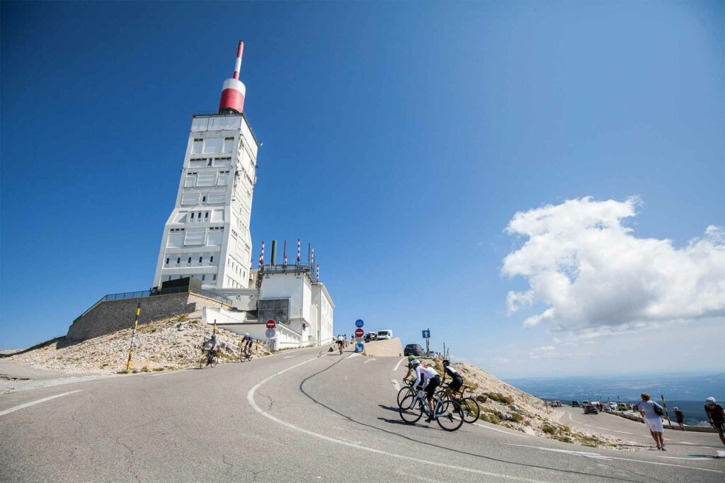 Ascending Mont Ventoux by bike, France