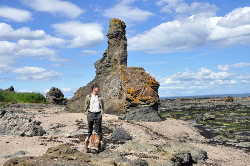 Steffen Michels on the Fife Coastal Path, Scotland