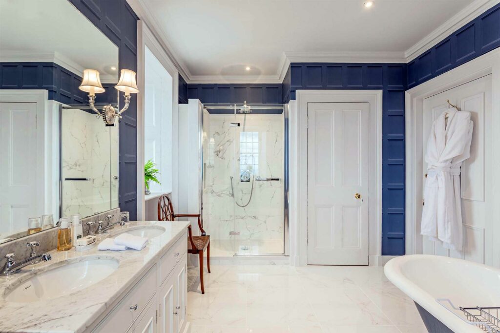 Bathroom at Glenapp Castle Hotel, Ballantrae, Scotland