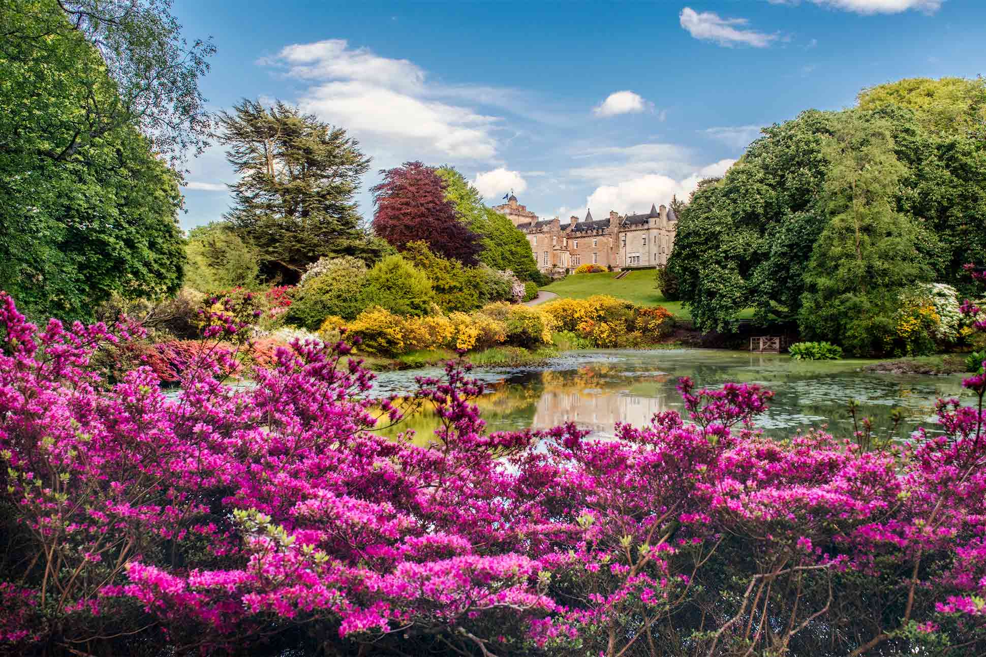 Exterior view of Glenapp Castle Hotel, Ballantrae, Scotland