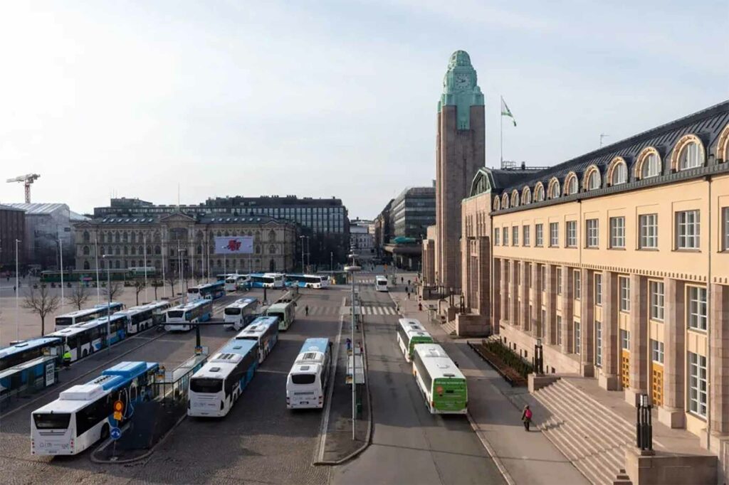 Exterior of Scandic Grand Central Helsinki, Helsinki, Finland