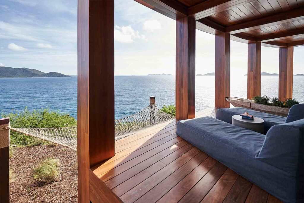 Relaxation area at The Aerial BVI, British Virgin Islands